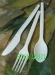 image of Plastic Tableware - disposable plant starch 7 inch cutlery