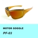 Tinted Riding Goggles - Result of Flexible Rubber Joint