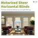 Motorized Sheer Horizontal Shades - Result of window roller blinds