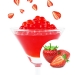 Strawberry Popping Boba - Result of strawberry