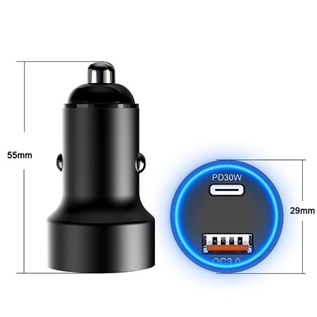 Double Car Charger Adapter