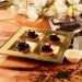 image of Gold Leaf Glassware - Gold Foil Dessert Plates