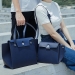 Large Leather Shoulder Bag - Result of Non-woven PVC Leather